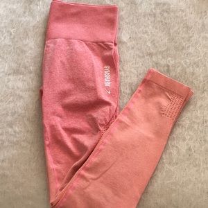 Gymshark Ombre Seamless Leggings - Peach Coral